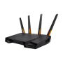 Wireless Wifi 6 AX4200 Dual Band Gigabit Router, EU and UK plug , TUF-AX4200 , 802.11ax , 3603+574 Mbit/s , 10/100/1000 Mbit/s , Ethernet LAN (RJ-45) ports 4 , Mesh Support Yes , MU-MiMO Yes , 3G/4G data sharing , Antenna type External , 1 x USB 3.2 Gen 1