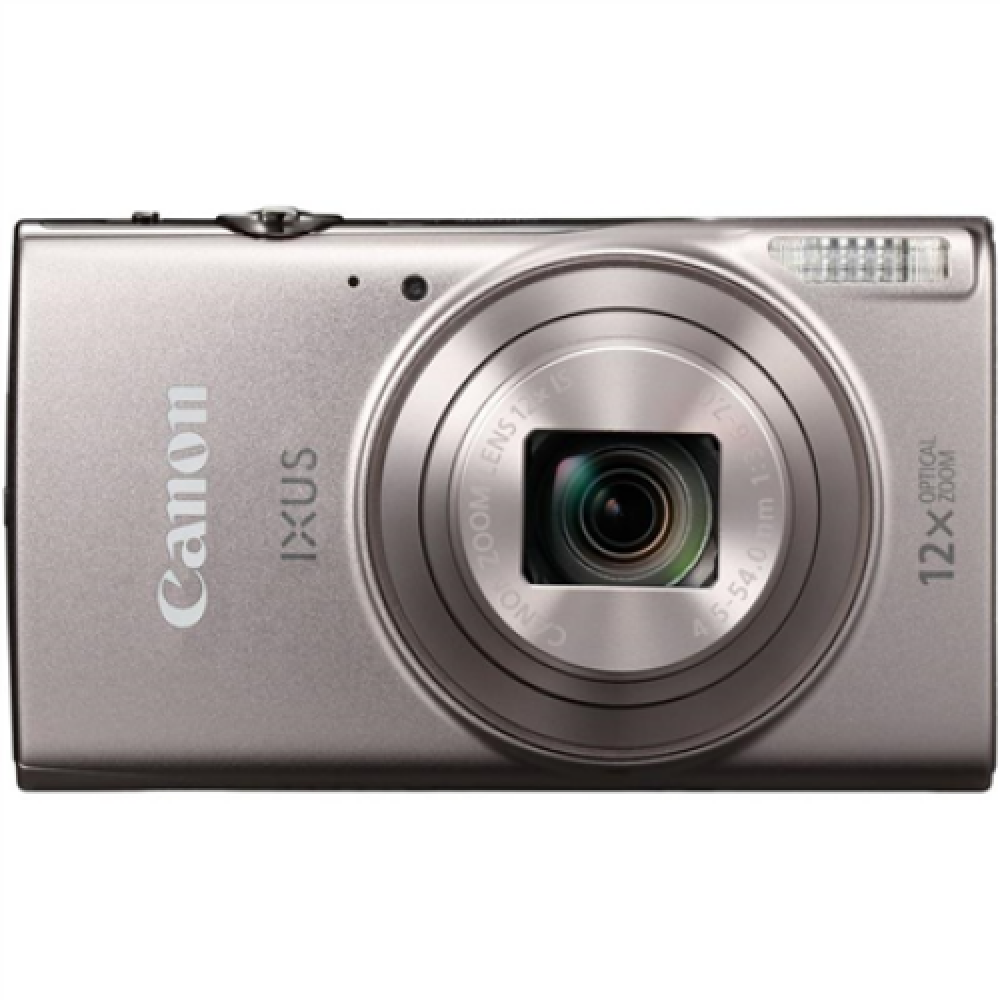 Canon , IXUS , 285 HS , Compact camera , 20.2 MP , Optical zoom 12 x , Digital zoom 4 x , Image stabilizer , ISO 3200 , Display diagonal 7.62 , Wi-Fi , Focus TTL , Video recording , Lithium-Ion (Li-Ion) , Silver