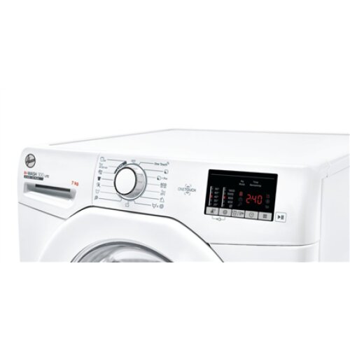 Hoover Washing Machine H3W4 472DE/1-S H-WASH 300 LITE Energy efficiency class D, Front loading, Washing capacity 7 kg, 1400 RPM, Depth 45 cm, Width 60 cm, Display, LED, White