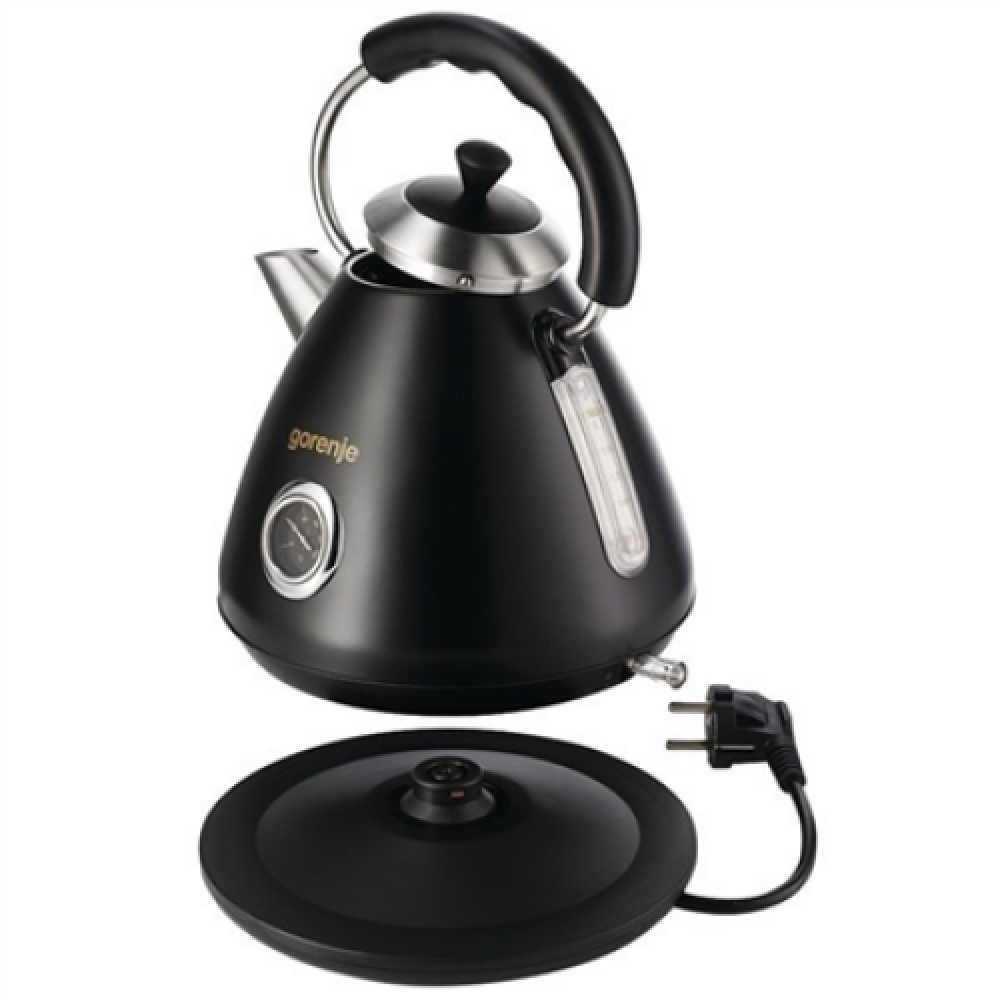 Gorenje , Kettle , K17CLBK , Electric , 2200 W , 1.7 L , Plastic and metal , 360° rotational base , Black