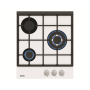 Simfer , H4.305.HGSBB , Hob , Gas on glass , Number of burners/cooking zones 3 , Rotary knobs , White