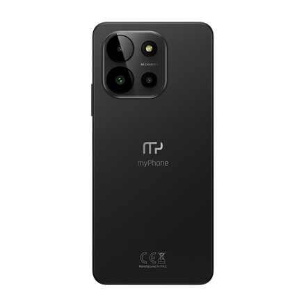 myPhone N23 , 5G , Cosmic black , 6.56 , IPS , 1612 x 720 pixels , Mediatek , D6020 , Internal RAM 6 GB , 128 GB , microSD , Dual SIM , Nano SIM , 3G , 4G , 5G , Main camera resolution 50 MP , Secondary camera resolution 8 MP , Android , 13 , 5000 mAh