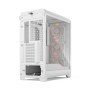 Fractal Design Meshify 3 , White RGB TG Clear Tint , Mid-Tower , Power supply included No , ATX