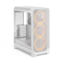 Fractal Design Meshify 3 , White RGB TG Clear Tint , Mid-Tower , Power supply included No , ATX