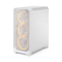 Fractal Design Meshify 3 , White RGB TG Clear Tint , Mid-Tower , Power supply included No , ATX