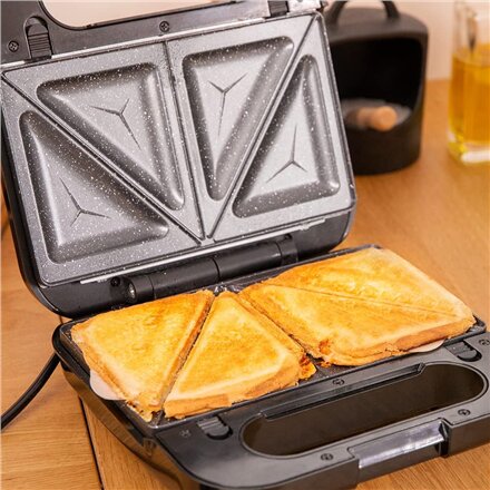 Cecotec Sandwich Maker , Rock’nToast 4in1 , 1000 W , Number of plates 4 , Black