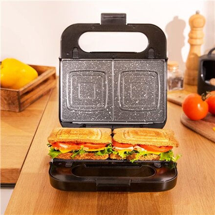 Cecotec Sandwich Maker , Rock’nToast 4in1 , 1000 W , Number of plates 4 , Black