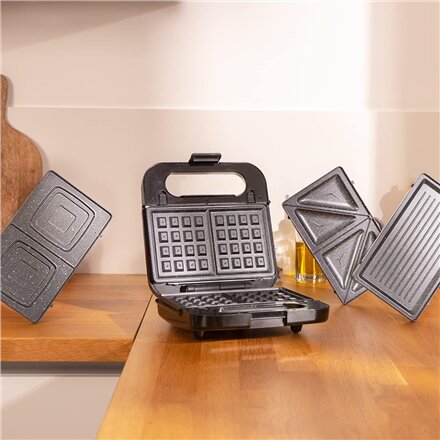 Cecotec Sandwich Maker , Rock’nToast 4in1 , 1000 W , Number of plates 4 , Black