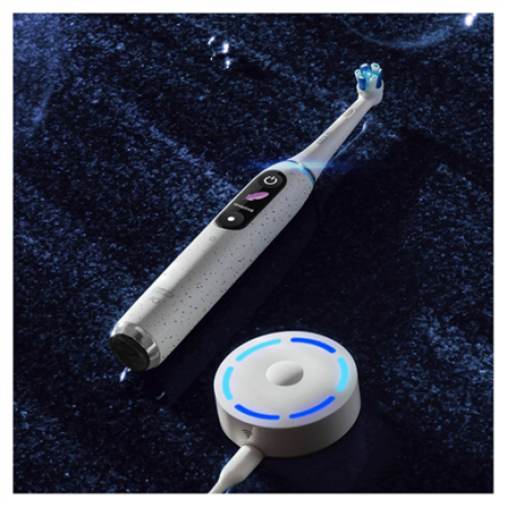 Oral-B , Electric Toothbrush , iO10 Series , Rechargeable , For adults , Number of brush heads included 1 , Number of teeth brushing modes 7 , Stardust White