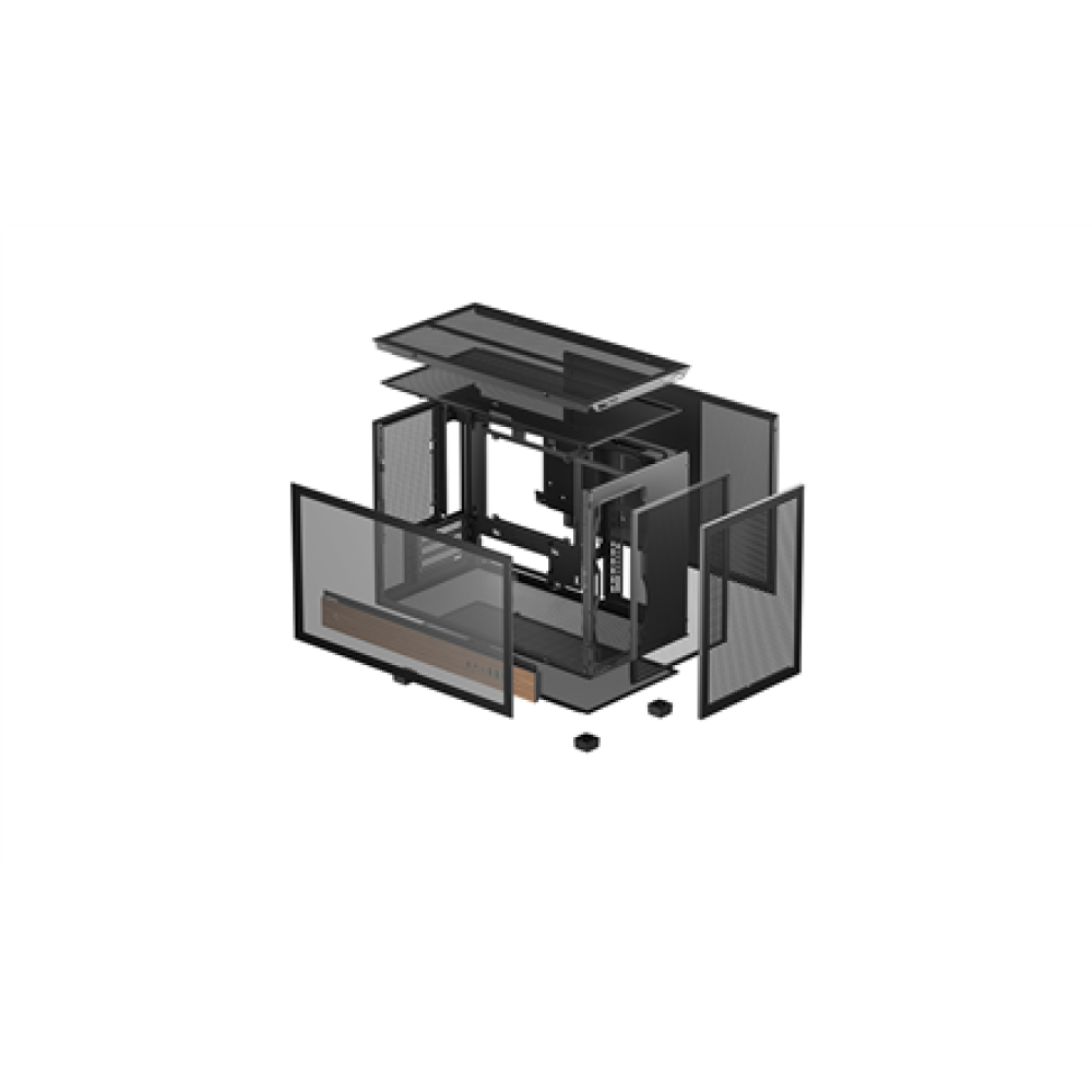 Deepcool Case , CH260 Wood , Black , Micro Tower