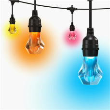 Nanoleaf Essentials Matter Smart Multicolour Outdoor String Lights Starter Kit 15m,16M+