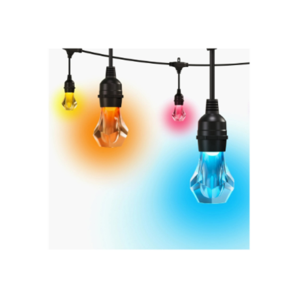 Nanoleaf Essentials Matter Smart Multicolour Outdoor String Lights Starter Kit 15m,16M+