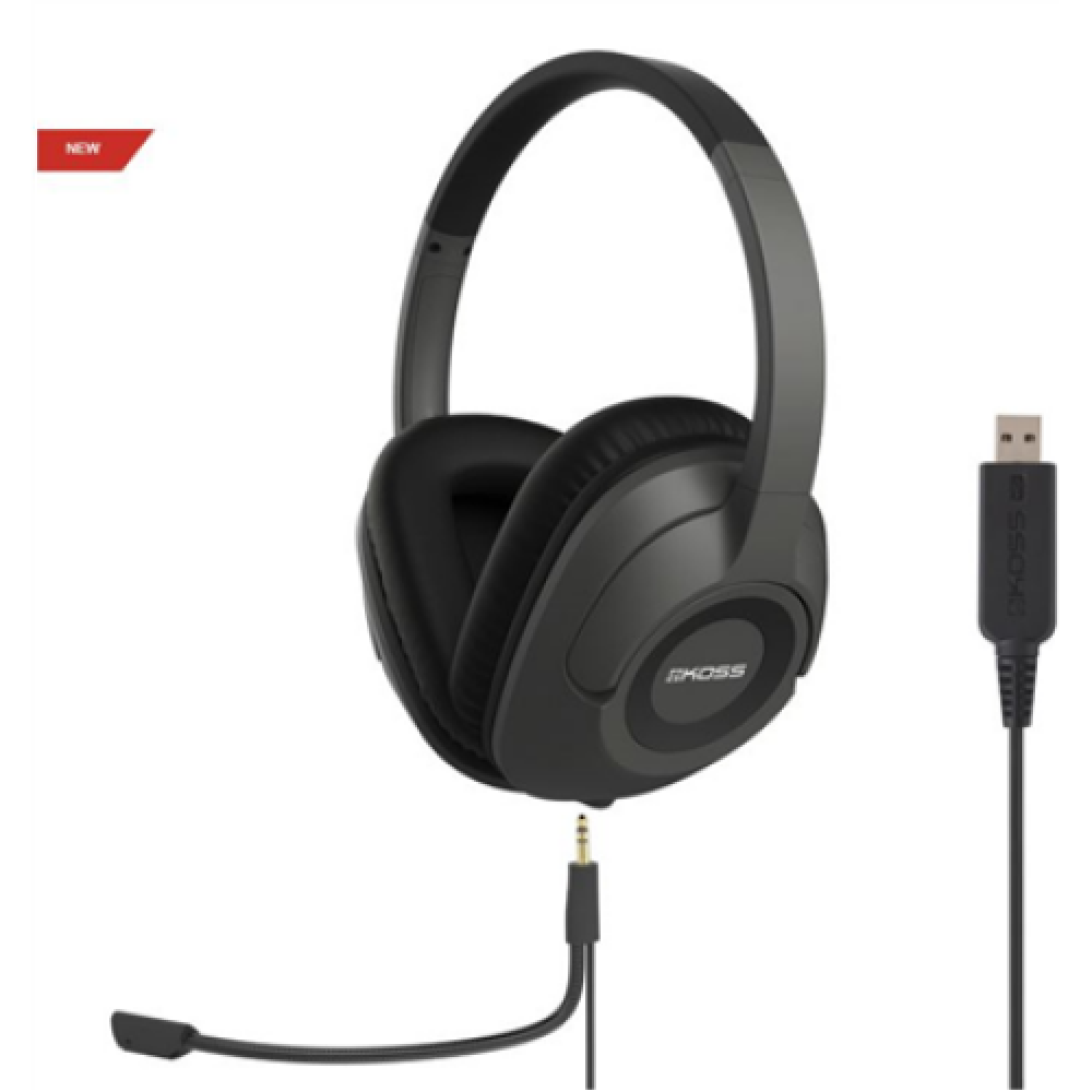 Koss , Headphones , SB42 USB , Wired , On-Ear , Microphone , Black/Grey