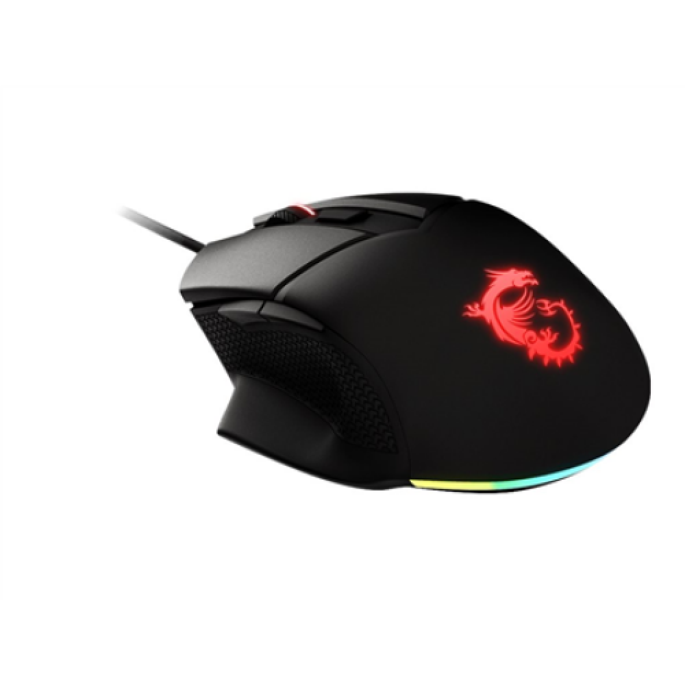 MSI CLUTCHGM20 ELITE Gaming USB RGB Adjustable up to 6400 DPI Desktop Laptop Gaming Grade Optical Mouse (Clutch GM20 ELITE) , MSI