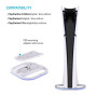 FIXED LED Stand for PlayStation 5, 5 (Slim) and 5 Pro, white , Fixed