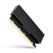 AXAGON PCI-Express x16 adapter with cooler for connecting an NVMe M.2 SSD drive to a computer , PCEM2-XS