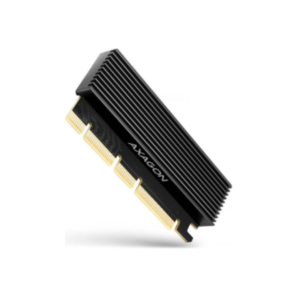 AXAGON PCI-Express x16 adapter with cooler for connecting an NVMe M.2 SSD drive to a computer , PCEM2-XS