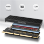 AXAGON PCI-Express x16 adapter with cooler for connecting an NVMe M.2 SSD drive to a computer , PCEM2-XS