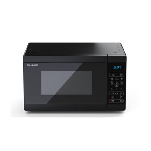 Sharp , Microwave Oven , YC-MS02E-B , Free standing , 800 W , Black