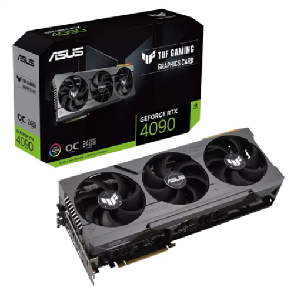 Asus , TUF-RTX4090-O24G-GAMING , NVIDIA , 24 GB , GeForce RTX 4090 , GDDR6X , HDMI ports quantity 2 , PCI Express 4.0 , Memory clock speed 21000 MHz