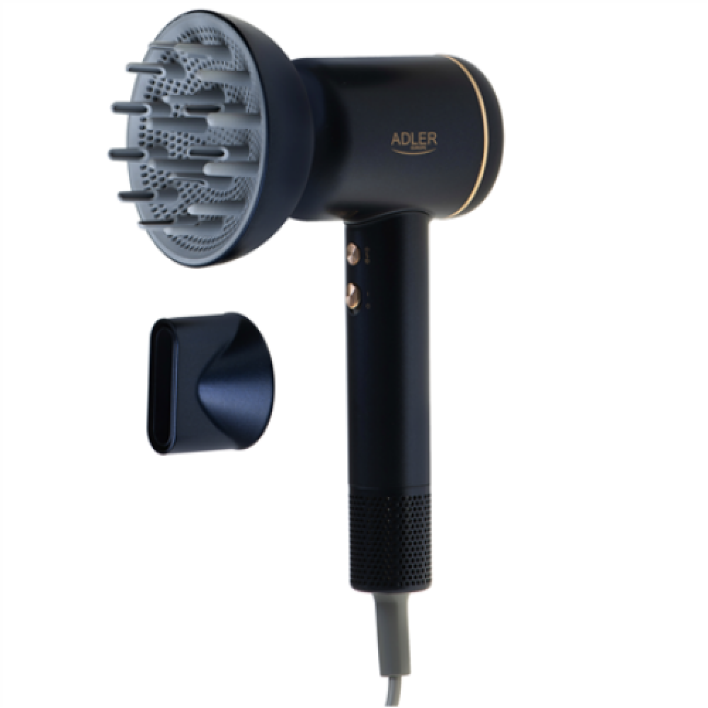 Adler Hair Dryer , AD 2270 SUPERSPEED , 1600 W , Number of temperature settings 3 , Ionic function , Diffuser nozzle , Blue