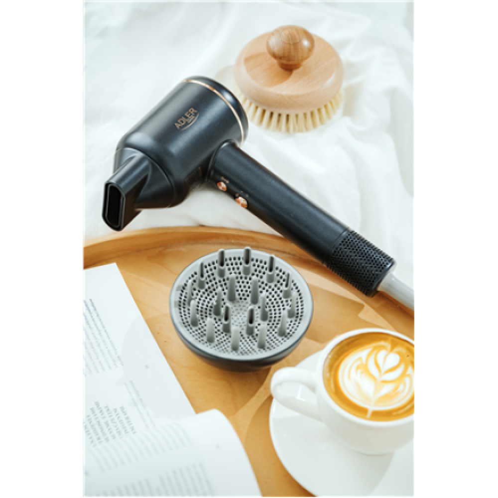 Adler Hair Dryer , AD 2270 SUPERSPEED , 1600 W , Number of temperature settings 3 , Ionic function , Diffuser nozzle , Blue
