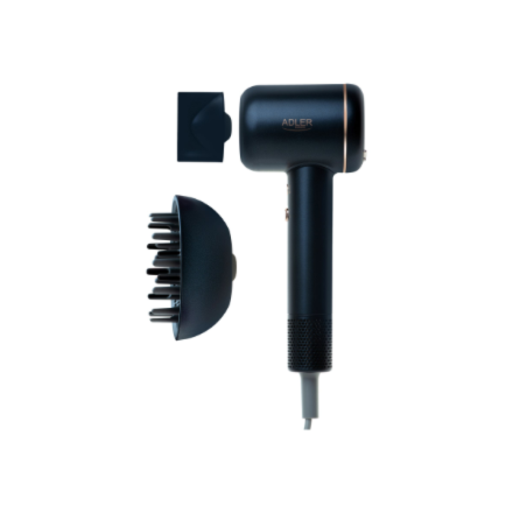 Adler Hair Dryer , AD 2270 SUPERSPEED , 1600 W , Number of temperature settings 3 , Ionic function , Diffuser nozzle , Blue