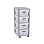 Infinity , 4 Compartment Wheeled Chest, 11 L, 30 x 36 x 69 cm