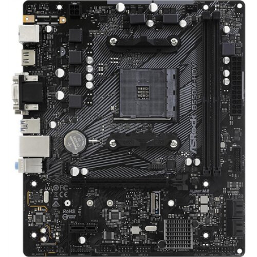 ASRock , B550M-HDV , Processor family AMD , Processor socket AMD AM4 , AMD AM4 , Memory slots 2 , Supported hard disk drive interfaces SATA3, M.2 , Number of SATA connectors 4 , Chipset AMD B550 , Micro ATX