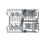 INDESIT Dishwasher , IN2ID10CS80 , Built-in , Width 44.8 cm , Number of place settings 10 , Number of programs 5 , Energy efficiency class D , White