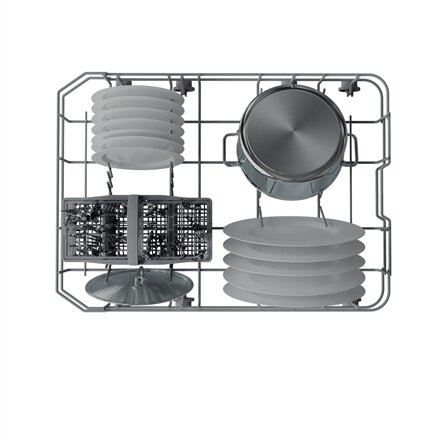 INDESIT Dishwasher , IN2ID10CS80 , Built-in , Width 44.8 cm , Number of place settings 10 , Number of programs 5 , Energy efficiency class D , White