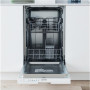 INDESIT Dishwasher , IN2ID10CS80 , Built-in , Width 44.8 cm , Number of place settings 10 , Number of programs 5 , Energy efficiency class D , White