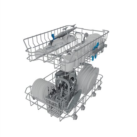 INDESIT Dishwasher , IN2ID10CS80 , Built-in , Width 44.8 cm , Number of place settings 10 , Number of programs 5 , Energy efficiency class D , White
