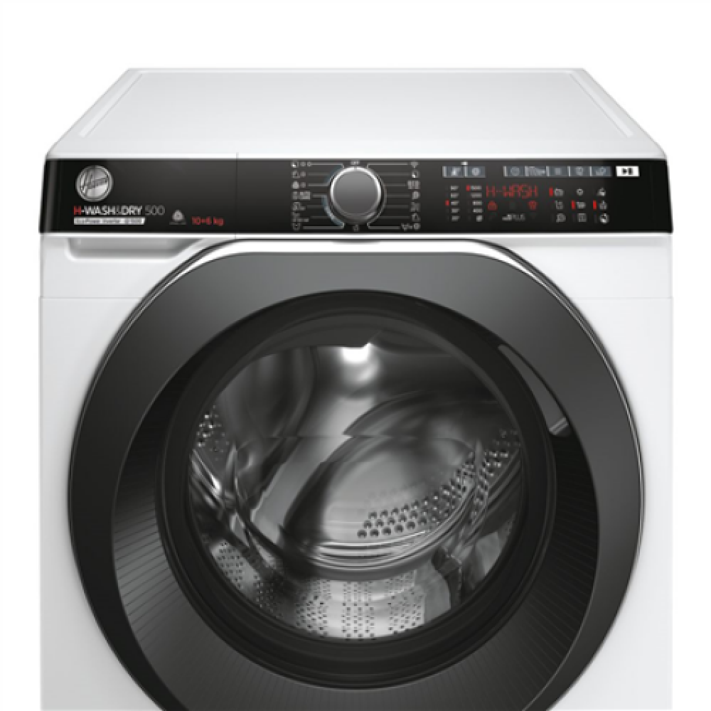 Hoover , HDP 5106AMBC/1-S , Washing Machine with Dryer , Energy efficiency class A , Front loading , Washing capacity 10 kg , 1500 RPM , Depth 58 cm , Width 60 cm , Display , LED , Drying system , Drying capacity 6 kg , Steam function , White