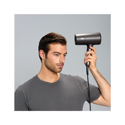 Braun , Hair dryer , BRHD425E , 2100 W , Number of temperature settings 3 , Ionic function , Diffuser nozzle , Black