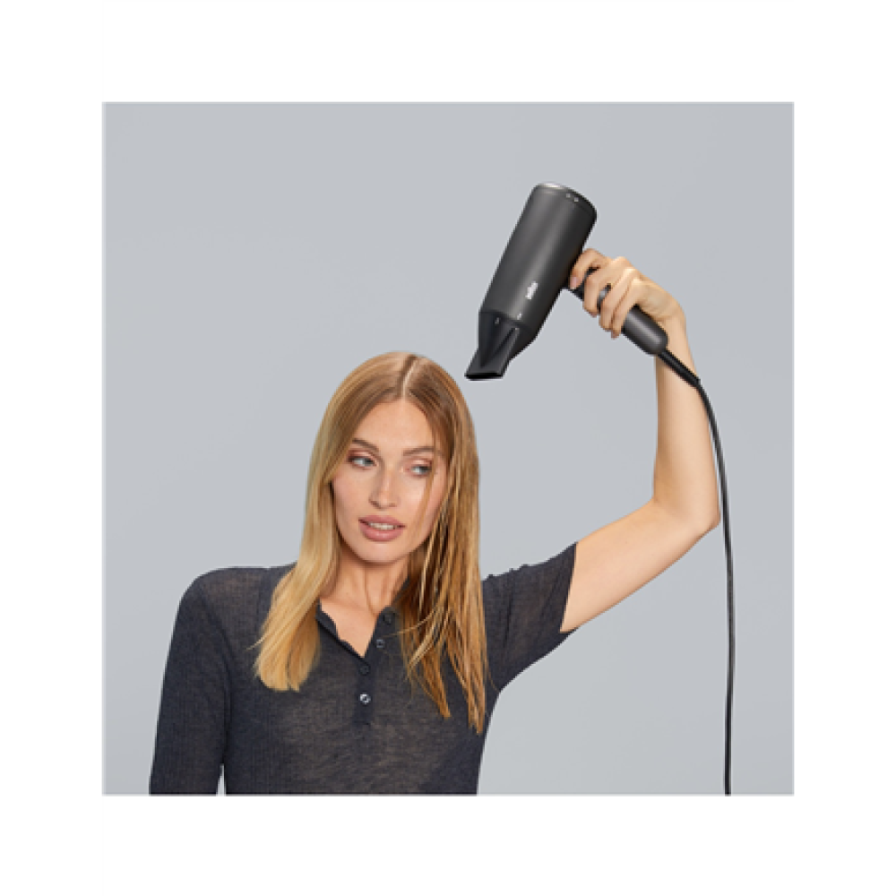Braun , Hair dryer , BRHD425E , 2100 W , Number of temperature settings 3 , Ionic function , Diffuser nozzle , Black