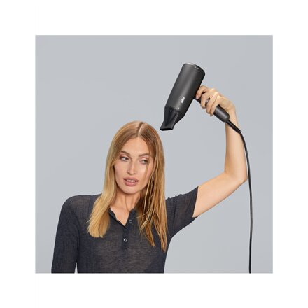 Braun , Hair dryer , BRHD425E , 2100 W , Number of temperature settings 3 , Ionic function , Diffuser nozzle , Black