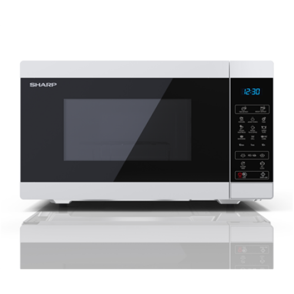 Sharp Microwave oven with Grill YC-MG51E-W Free standing 900 W Grill White