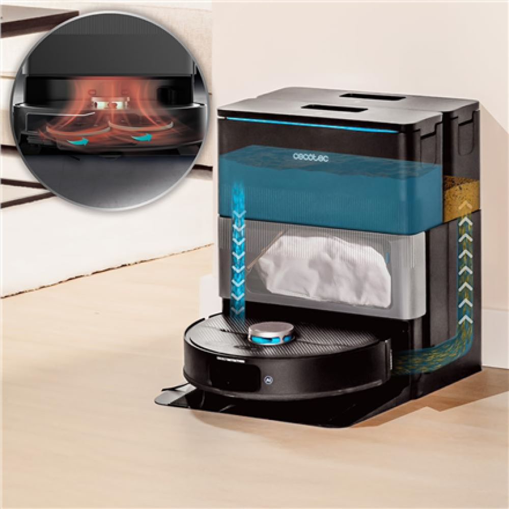 Cecotec Conga X70 , Robot Vacuum Cleaner , Operating time (max) 240 min , Wet&Dry , 5200 mAh , 15000 Pa , Black