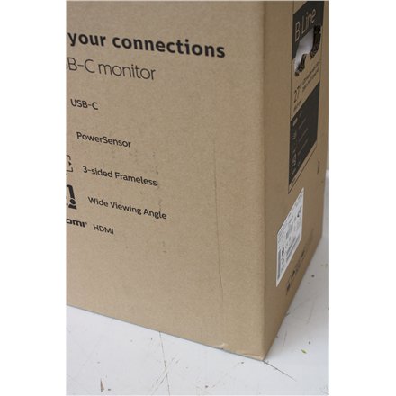 SALE OUT. , Philips , LCD Monitor with USB-C , 276B9/00 , 27 (68.5 cm) , IPS , QHD , 16:9 , 75 Hz , 4 ms , 2560 x 1440 pixels , 350 cd/m² , HDMI ports quantity 1 , Black , Warranty 36 month(s) , DAMAGED PACKAGING