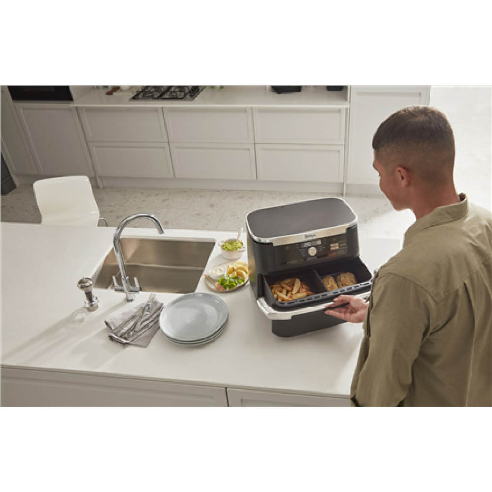 NINJA , Double Air Fryer , AF500EU Foodi FlexDrawer , Power 2470 W , Capacity 10.4 L , Black