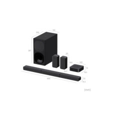 Sony , HT-S40R 5.1ch Home Cinema Soundbar with Wireless Rear Speakers , Black , No , USB port , Wi-Fi , Bluetooth , Wireless connection