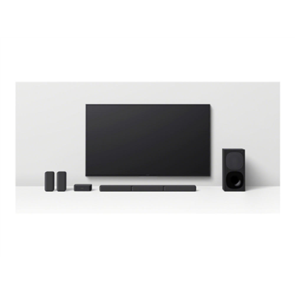 Sony , HT-S40R 5.1ch Home Cinema Soundbar with Wireless Rear Speakers , Black , No , USB port , Wi-Fi , Bluetooth , Wireless connection