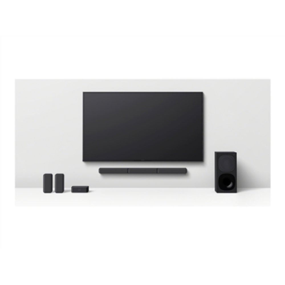 Sony , HT-S40R 5.1ch Home Cinema Soundbar with Wireless Rear Speakers , Black , No , USB port , Wi-Fi , Bluetooth , Wireless connection