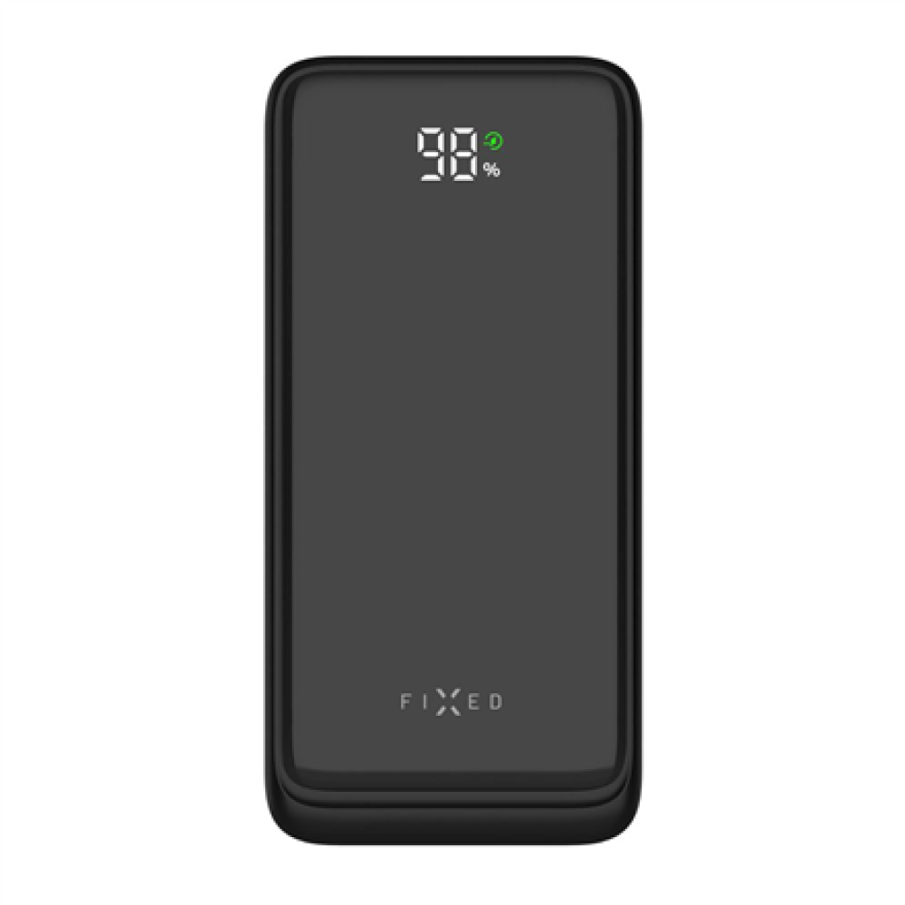 Fixed Power Bank Zen2 20 with LCD Display and PD 20W Output , 20000 mAh , Black