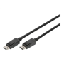 Digitus , DisplayPort Connection Cable , AK-340106-030-S , DisplayPort to DisplayPort DisplayPort Male (Version 1.3/1.4) , DisplayPort Male (Version 1.3/1.4)