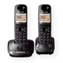 Panasonic , Cordless , KX-TG2512FXT , Built-in display , Caller ID , Black , Conference call , Phonebook capacity 50 entries , Speakerphone , Wireless connection