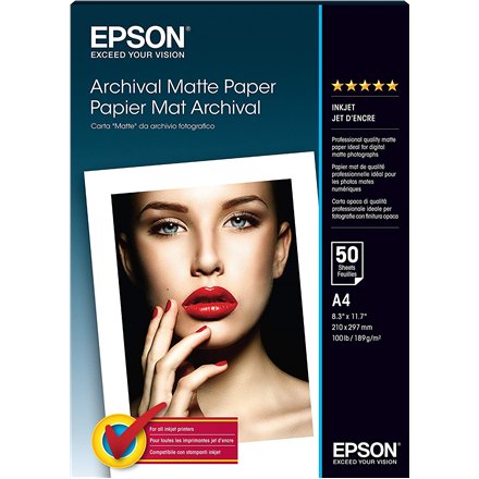 Archival Matte Paper - A4 - 50 Sheets , A4