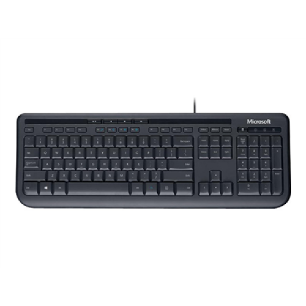 Microsoft Wired Keyboard 600 ANB-00018 Standard Wired RU Numeric keypad USB Black