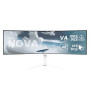 Arozzi , Nova , 49 , VA , 32:9 , 165 Hz , 4 ms , 5120 x 1440 pixels , 350 cd/m² , HDMI ports quantity 2 , White